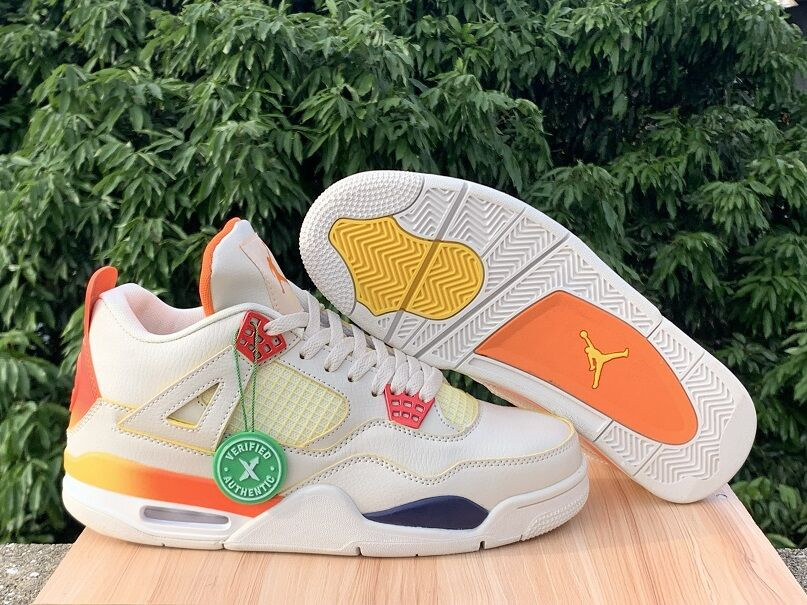 Women's Running weapon Air Jordan 4 x J Balvin 'Medellín Sunset' Shoes 085